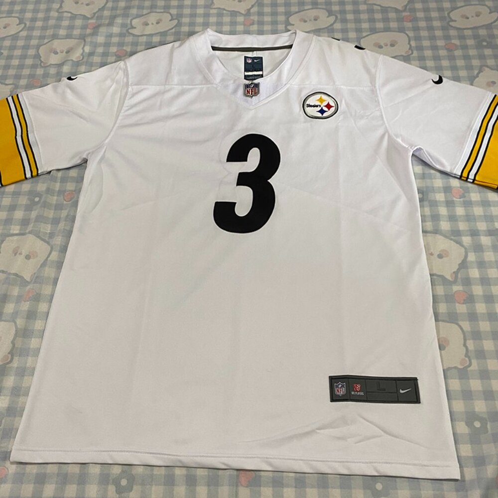 Pittsburgh Steelers White Jersey Wilson No. 3